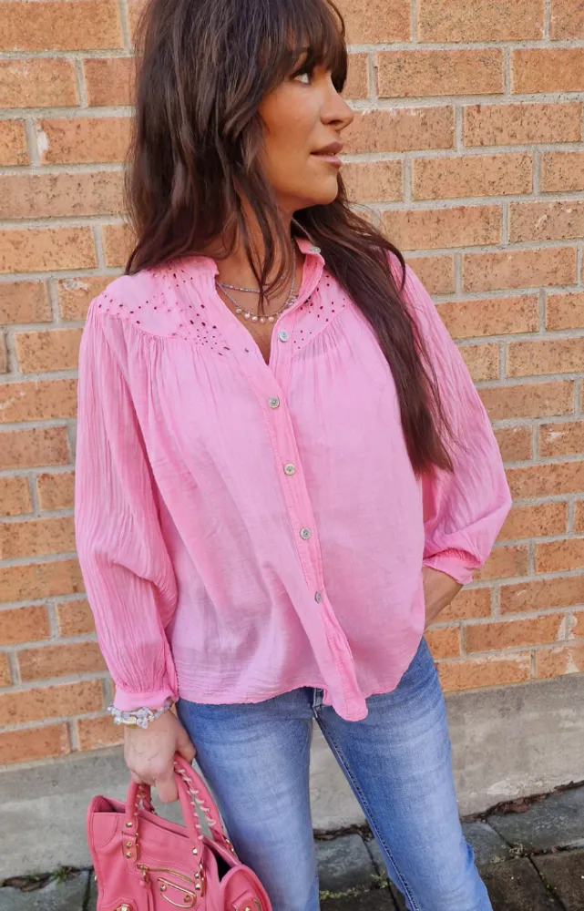 Malin Bluse Rosa bomull