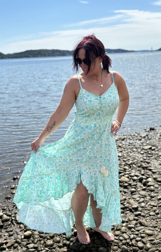 Kjole Last Queen Aqua Blue
