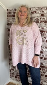 Hovedbilde Genser strikket oversized Rosa