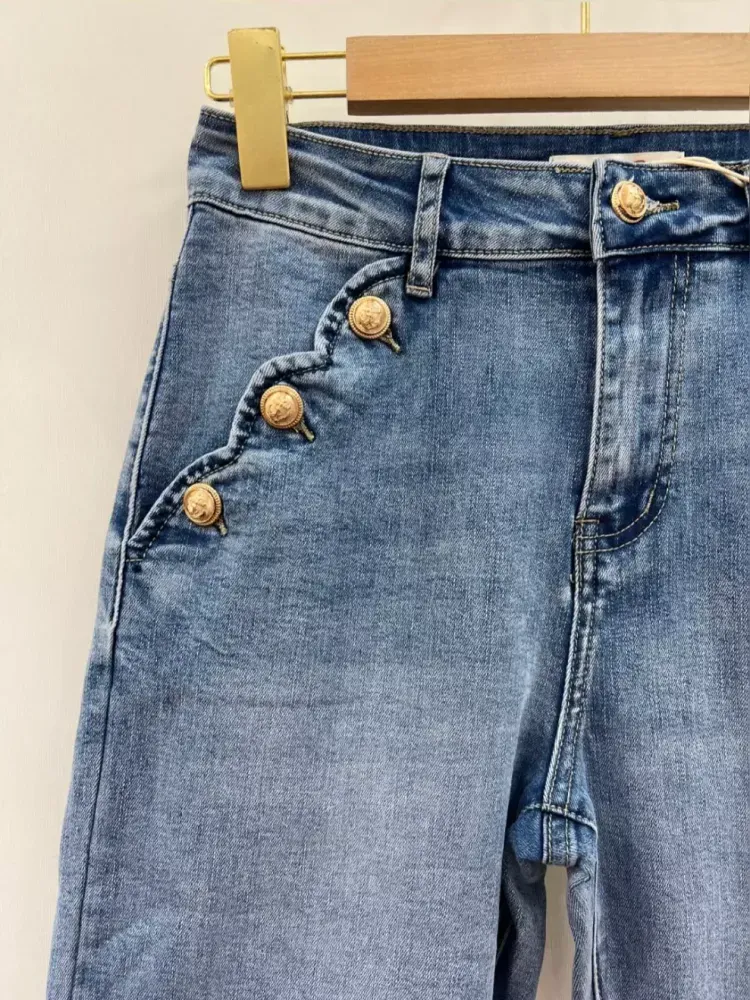 MaisonOnado Jeans m/lekre knapper